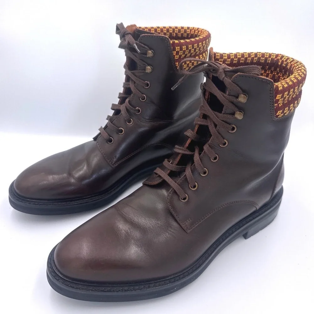 Armando Cabral Collection for Allen Edmonds Mens Brown Leather Boots 41.5 US 8.5